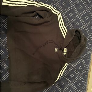 Adidas women’s crop  Black Hoodie Sweater
